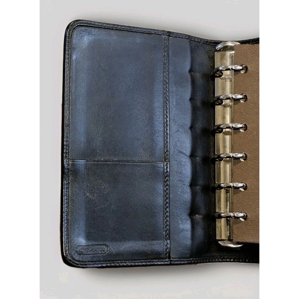Vintage New Coach Leather Pony Hair Day Planner Circa 2001 W/New Unused Inserts - Picture 7 of 16